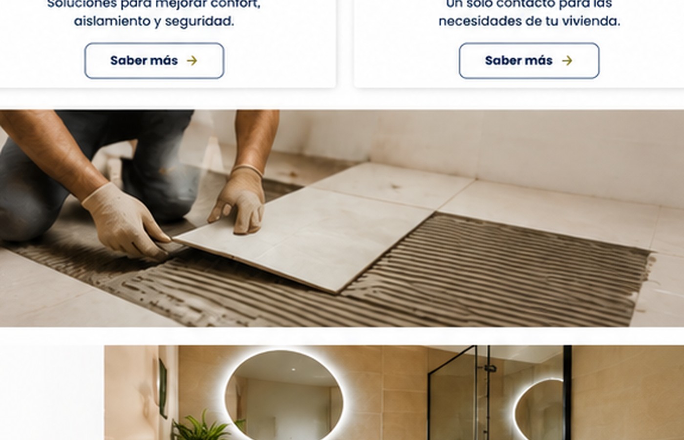 Trabajos de albañilería y mejoras